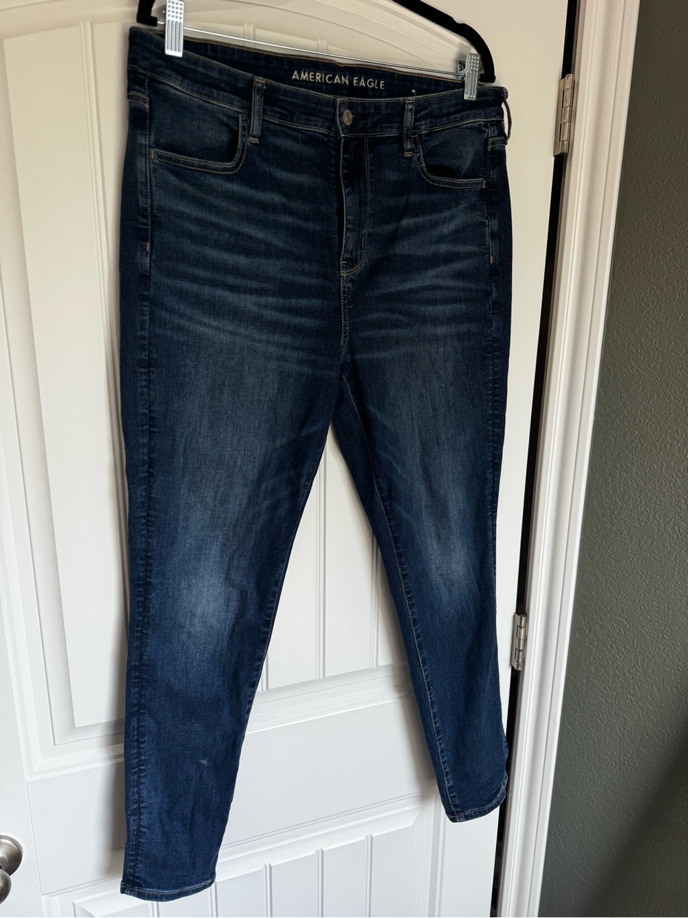 American Eagle Next Level Stretch Skinny Jeans Women’s 16 Regular Dark Wash